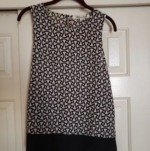 Tank Top Black and White Blouse